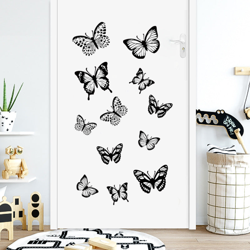 3D butterfly wall sticker design for bedroom decor