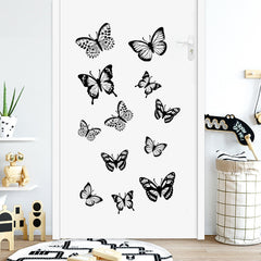 3D butterfly wall sticker design for bedroom decor