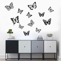Easy to apply butterfly wall sticker on wall