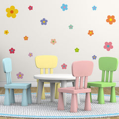 Colourful floral wall sticker design 2