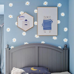 Decorative daisy wall stickers for playroom