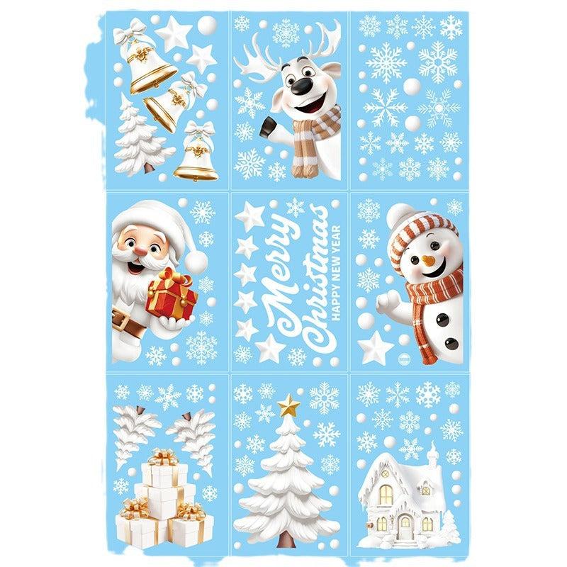 Reusable festive window cling for Christmas