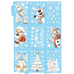 Reusable festive window cling for Christmas