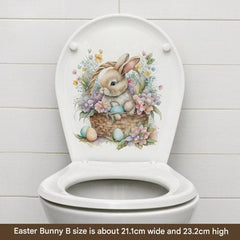 vibrant Easter decor for the bathroom