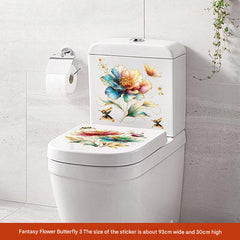 Image of colourful floral wall sticker design 8
