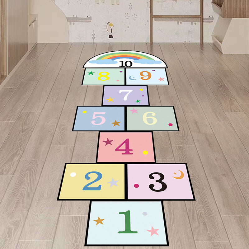 Durable wall stickers for children's educational spaces