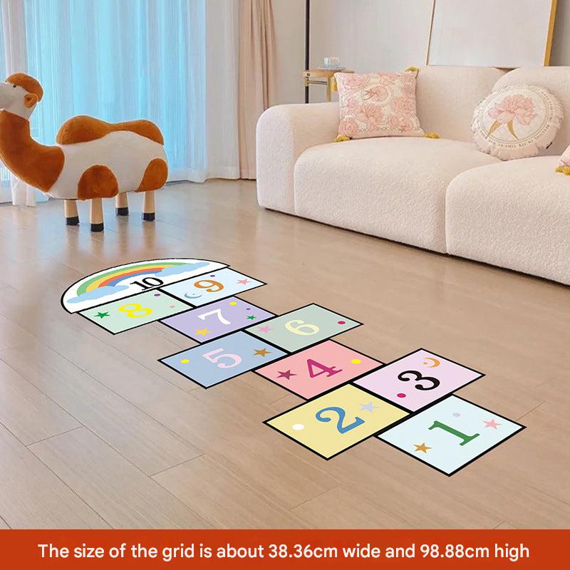 Peel and stick children's wall decals in action