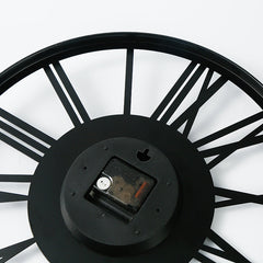 Iron construction of the Nordic Wall Clock showcased