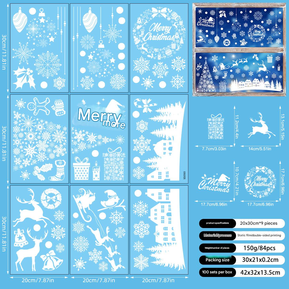 Festive environment created with stickers