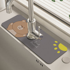Silica Gel Water Tap Drain Mat Image 9