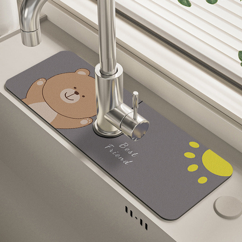 Silica Gel Water Tap Drain Mat Image 9