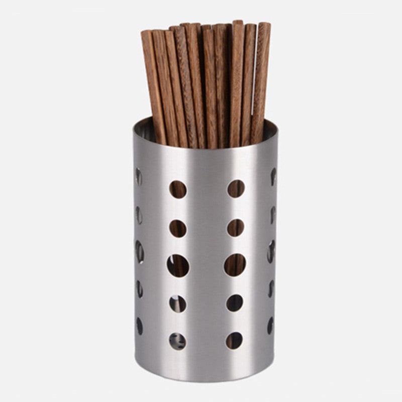 304 stainless steel chopstick holder on countertop