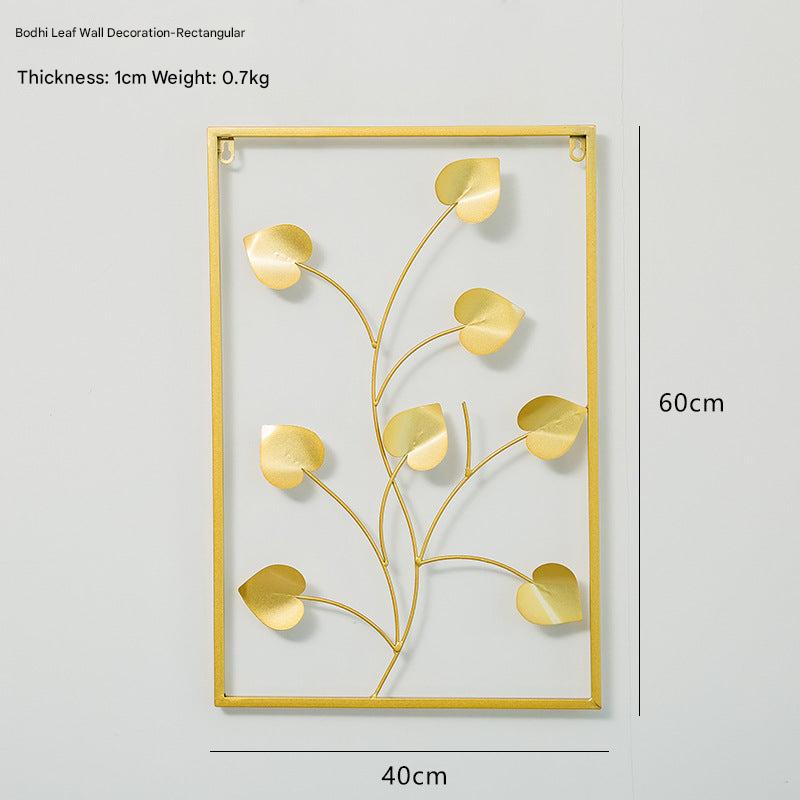 contemporary leaf pattern wall décor