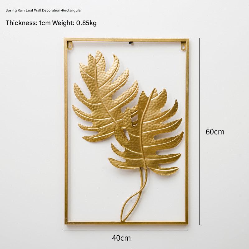contemporary leaf pattern wall décor