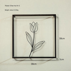 Beautifully designed iron wall art for entrance areas
