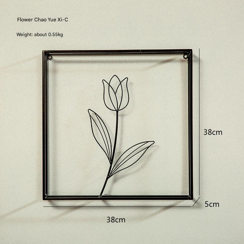 Beautifully designed iron wall art for entrance areas