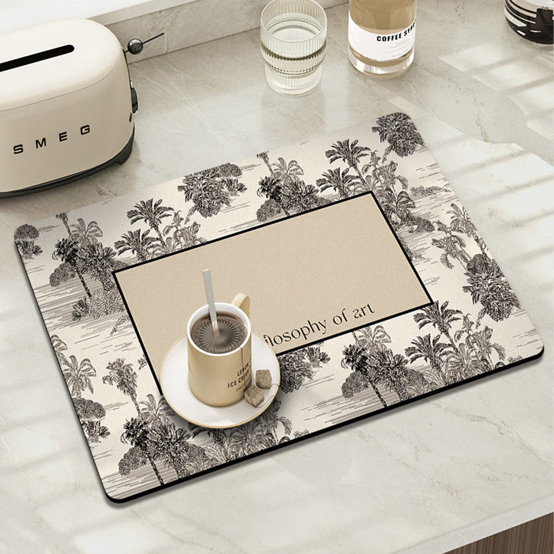 Absorbent PVC Drying Mat for coffee spills