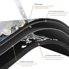 Non-slip diatomaceous coaster in modern setting