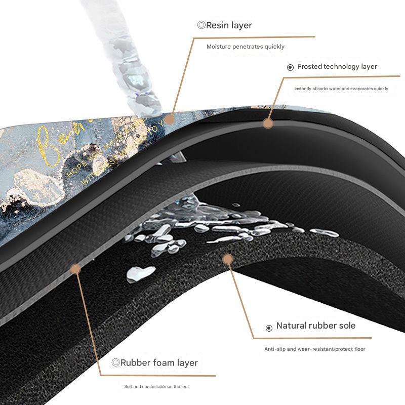 Non-slip diatomaceous coaster in modern setting