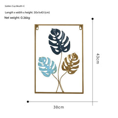 Intricate details of modern wall decor art piece