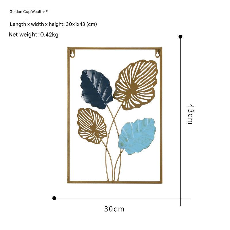 Modern luxury metal wall decor showcasing elegance