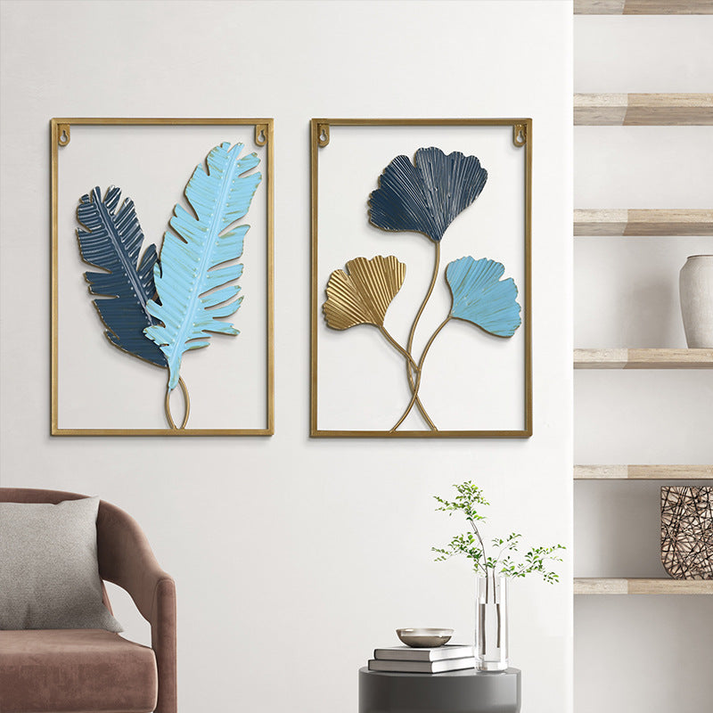 Contemporary metal decoration for living room