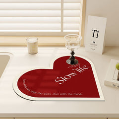 Eco-friendly mat for drying dishes in kitchen