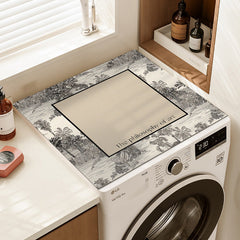 Retro design washing machine cover detail