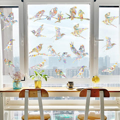 Vibrant 3D rainbow window sticker design 2
