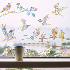 Vibrant 3D rainbow window sticker design 3