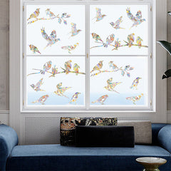 Vibrant 3D rainbow window sticker design 4