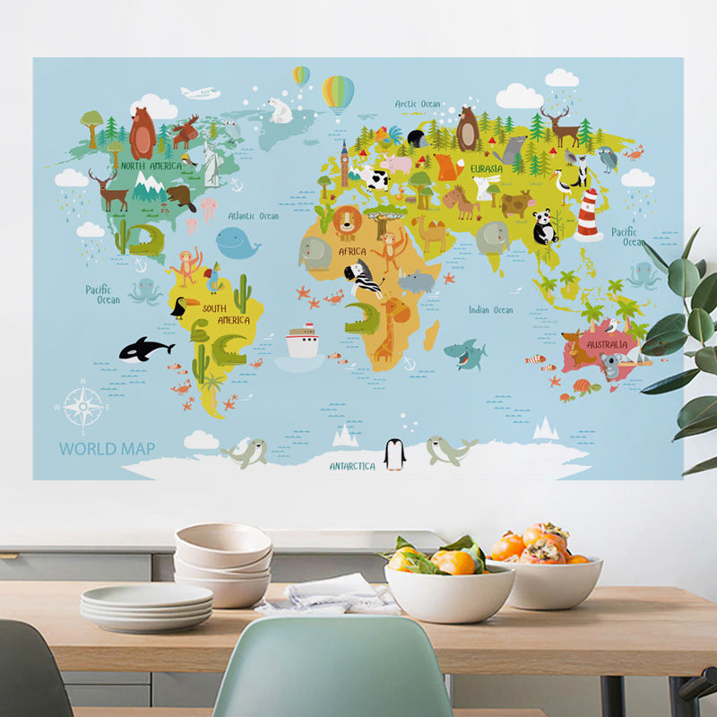 cartoon animal decals for kids room