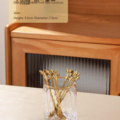 Stylish fruit fork stand on a dining table