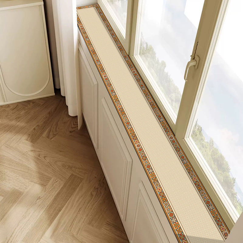 Decorative leather pad for window protection