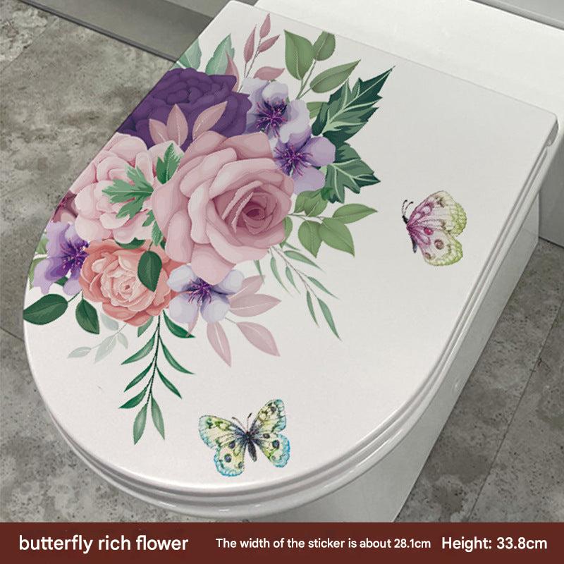 Cute Dolphin Toilet Seat Sticker Image 1