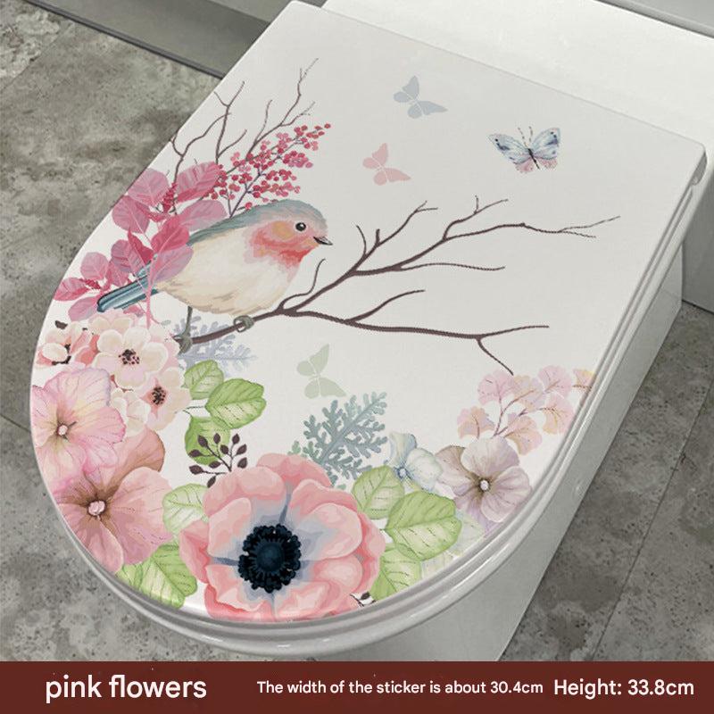 Cute Dolphin Toilet Seat Sticker Image 3