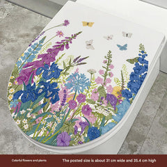 Cute Dolphin Toilet Seat Sticker Image 7