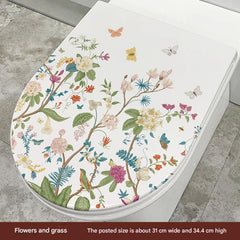 Cute Dolphin Toilet Seat Sticker Image 8