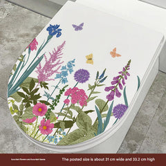 Cute Dolphin Toilet Seat Sticker Image 10