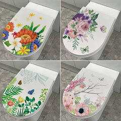 Cute Dolphin Toilet Seat Sticker Image 3