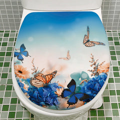 Cute Dolphin Toilet Seat Sticker Image 4