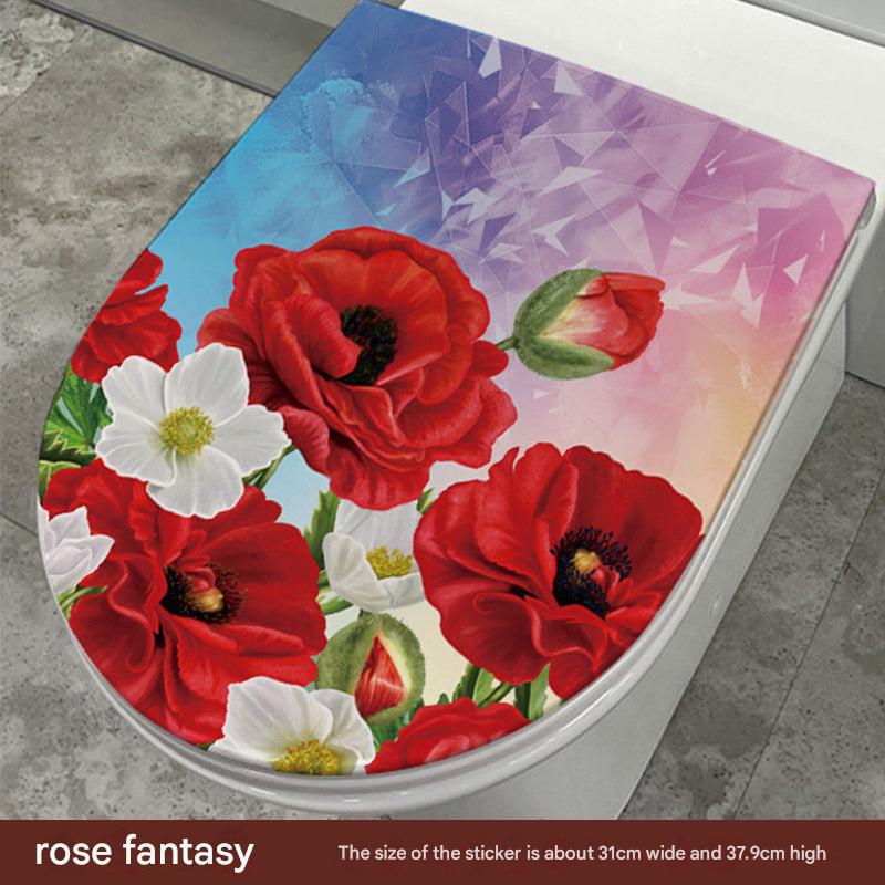 Cute Dolphin Toilet Seat Sticker Image 7