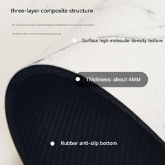 Close up view of stylish kitchen absorbent mat