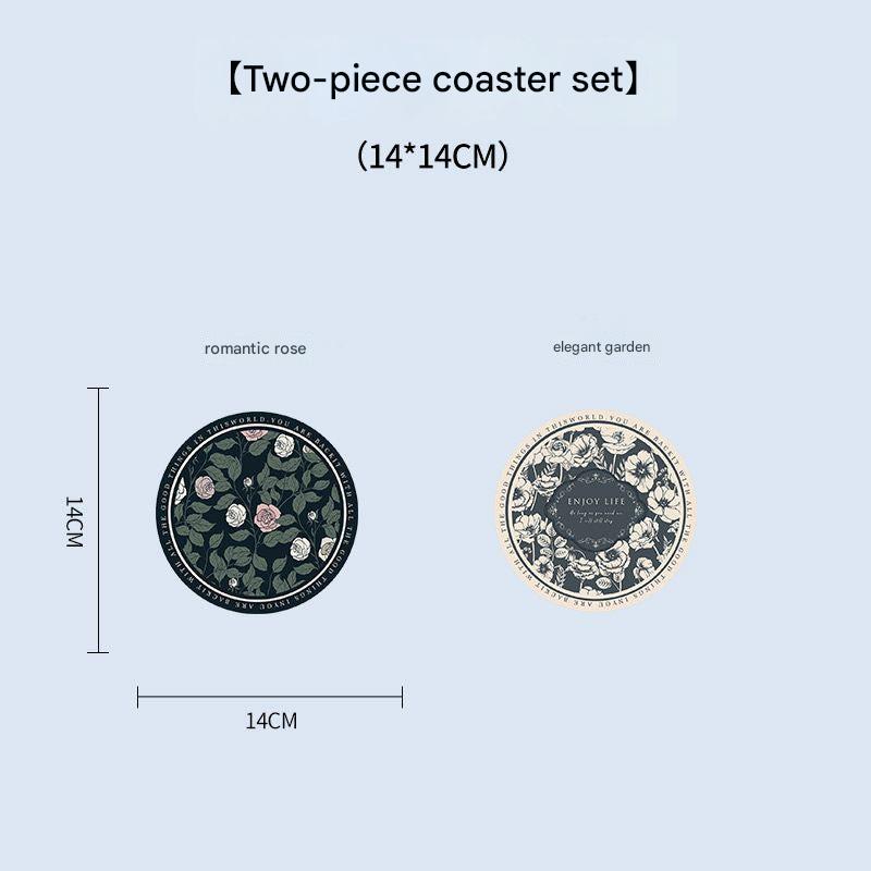 Oil-resistant round table mat for family meals