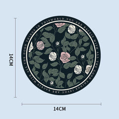 Elegant dining table mat paired with dishes