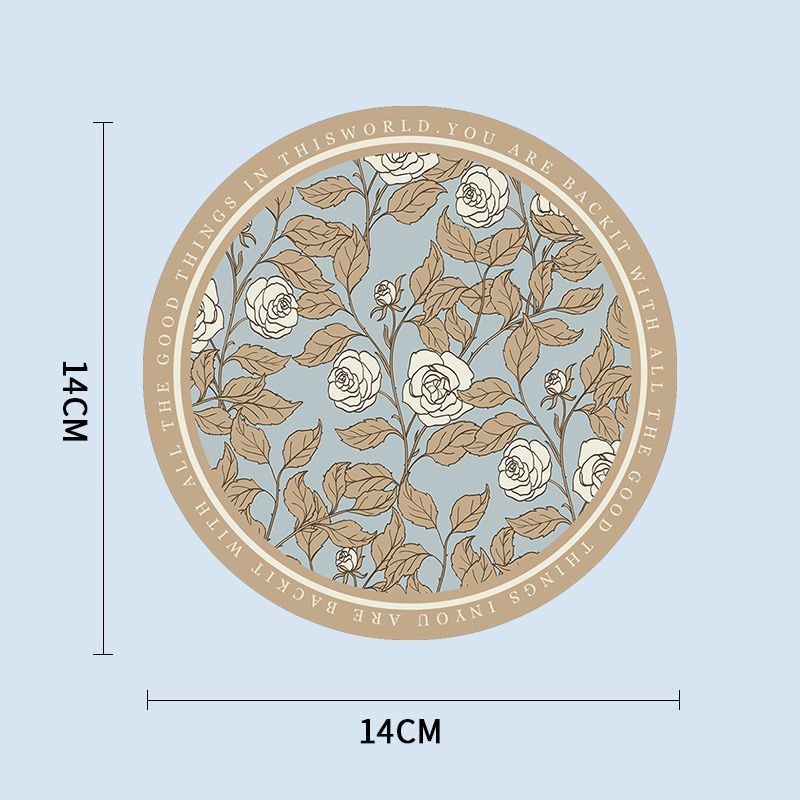Waterproof dining table mat with beautiful design