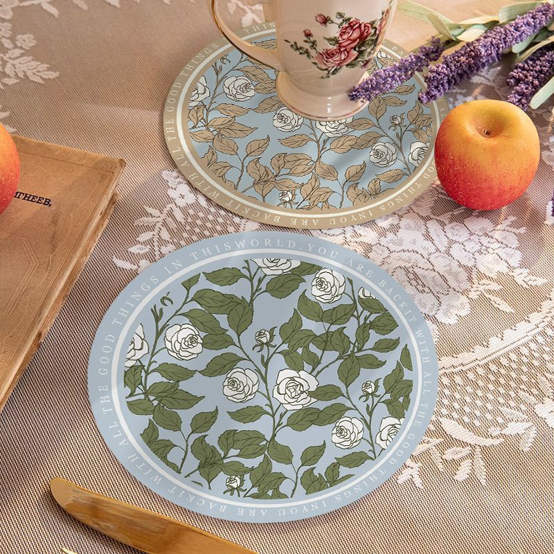 Waterproof dining table mat with beautiful design