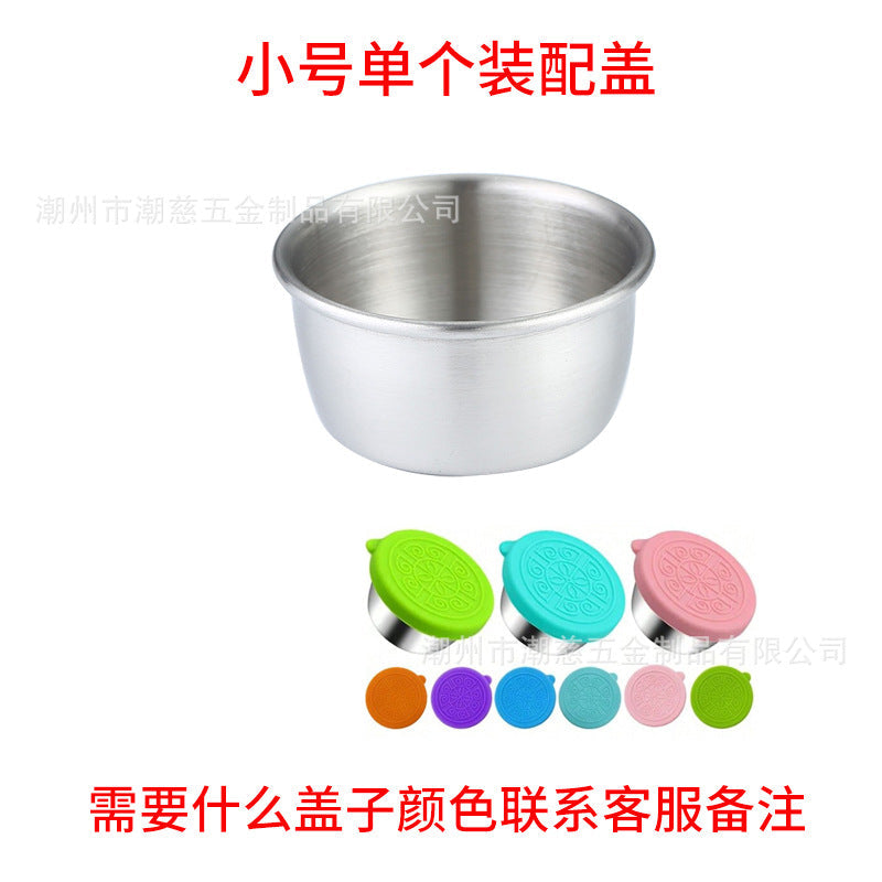 stylish and durable stainless steel sauce containers
