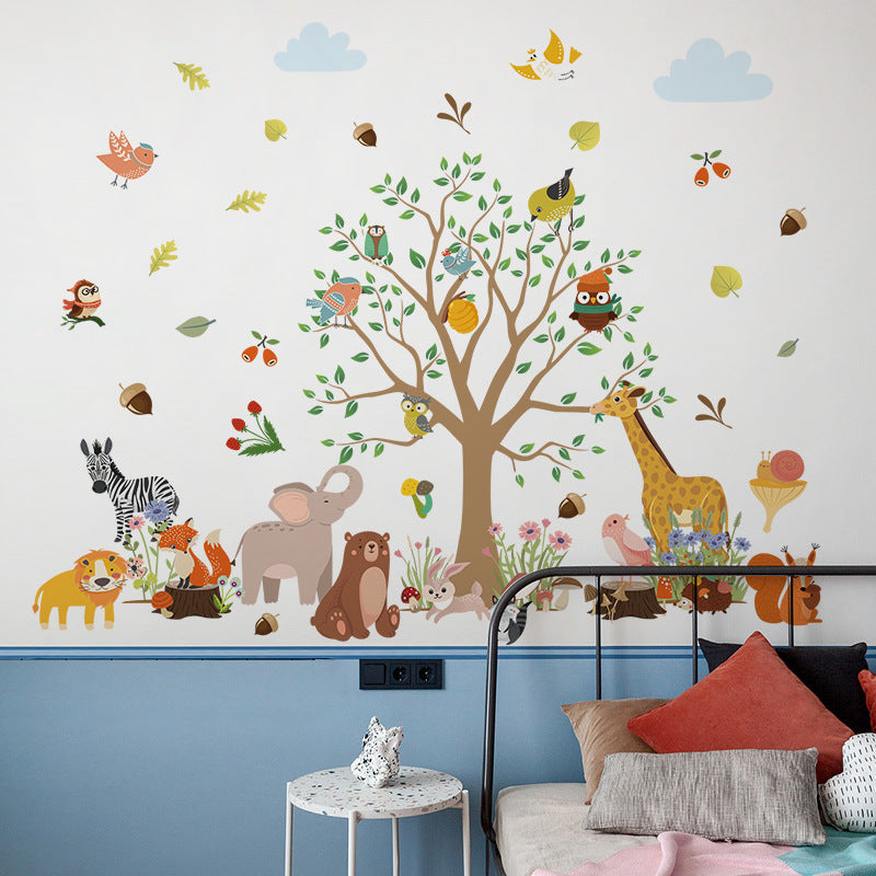 Colourful illustrations of forest animals for kids