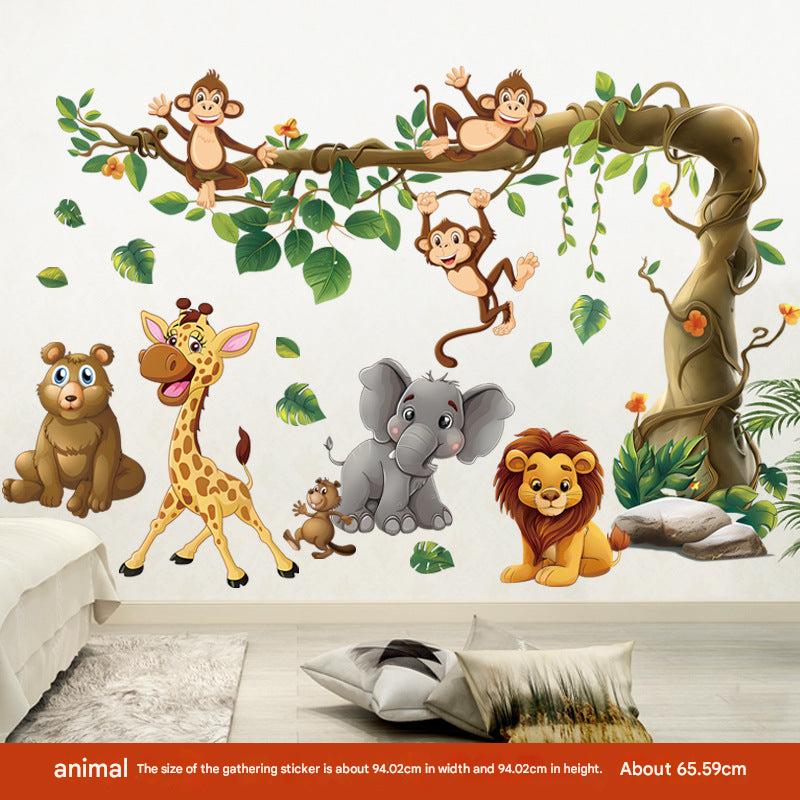 Forest scene wall art for educational spaces